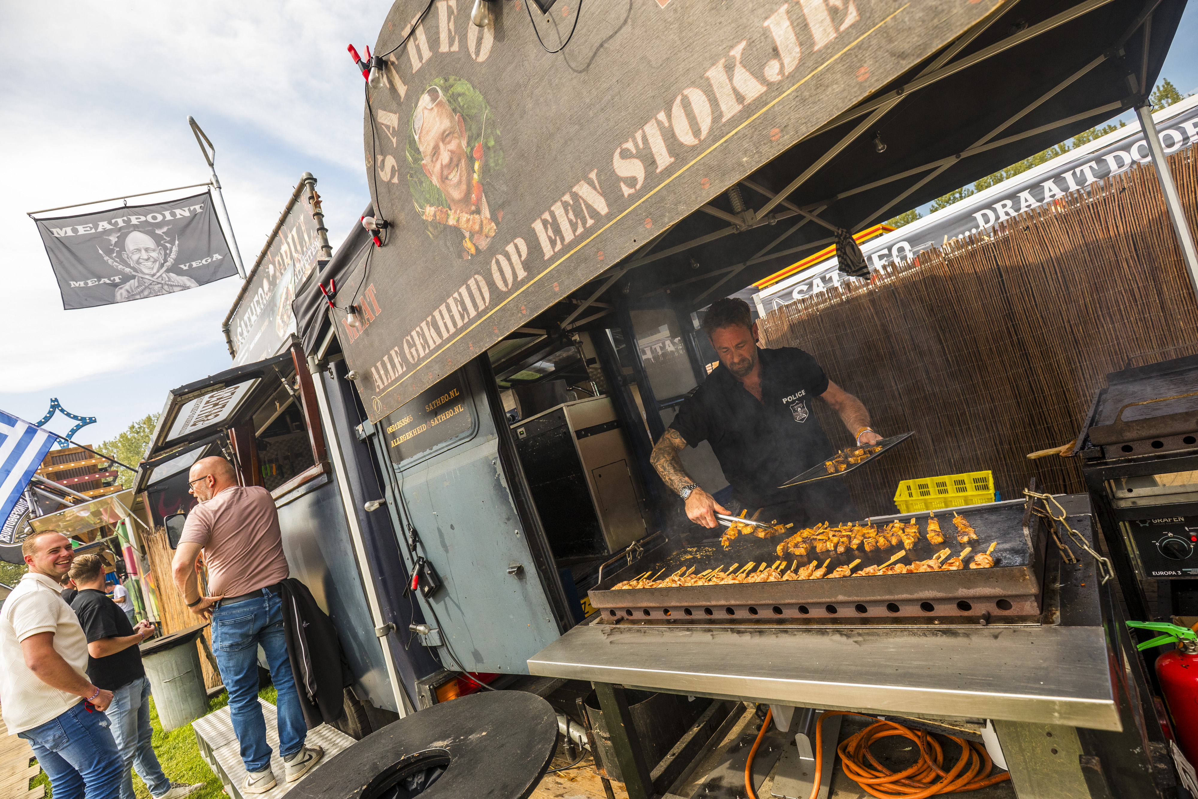 Een van de foodtruckondernemers op Paaspop